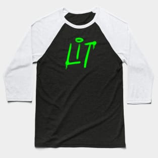 Lit Graffiti Spray Paint Baseball T-Shirt